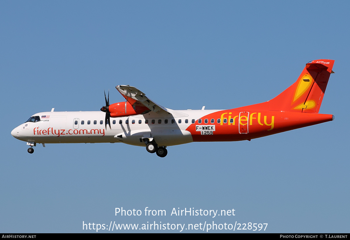 Aircraft Photo of F-WWEK | ATR ATR-72-600 (ATR-72-212A) | Firefly | AirHistory.net #228597