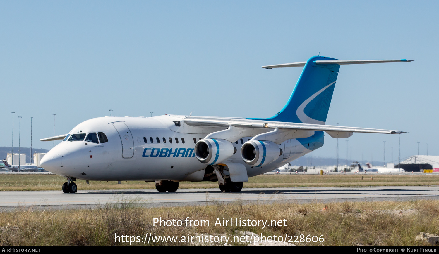 Aircraft Photo of VH-NJW | British Aerospace Avro 146-RJ85 | Cobham Aviation Services | AirHistory.net #228606