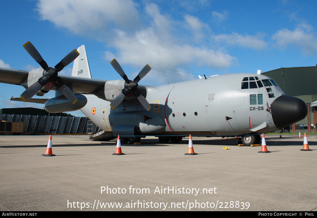 Aircraft Photo of CH-09 | Lockheed C-130H Hercules | Belgium - Air Force | AirHistory.net #228839