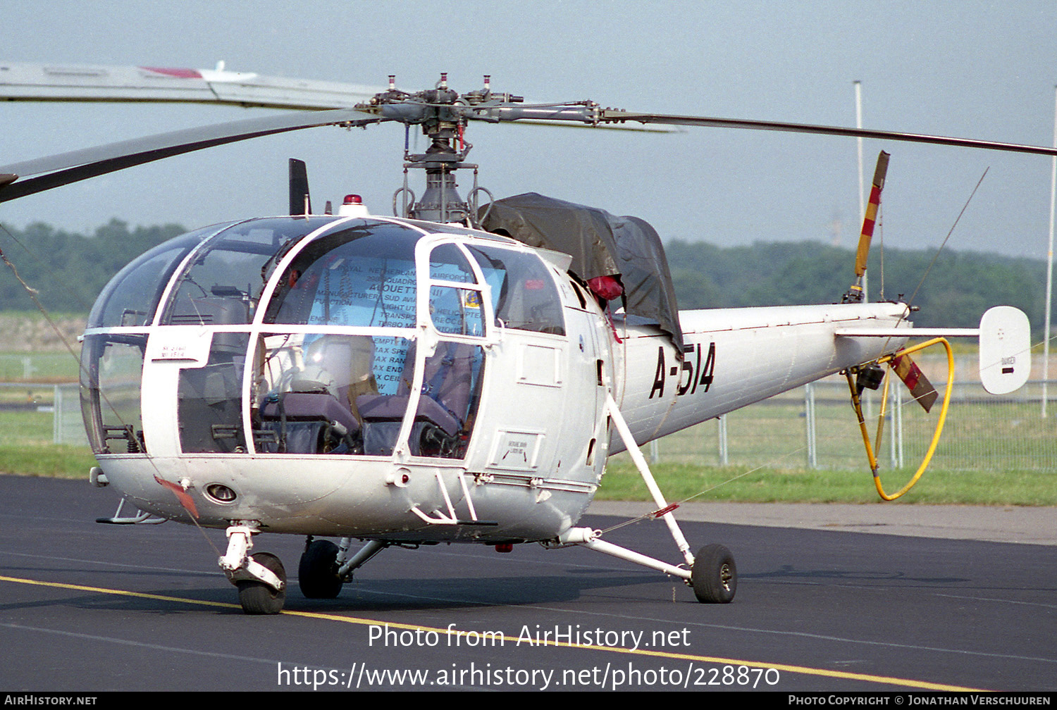 Aircraft Photo of A-514 | Sud SE-3160 Alouette III | Netherlands - Air Force | AirHistory.net #228870