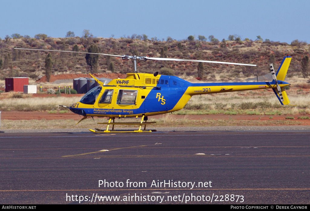 Aircraft Photo of VH-PHF | Bell 206B-2 JetRanger II | PHS - Professional Helicopter Services | AirHistory.net #228873