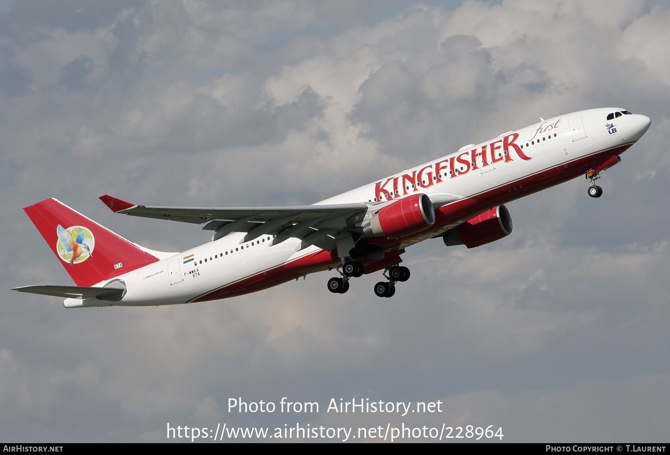 Aircraft Photo of F-WWKA | Airbus A330-223 | Kingfisher Airlines | AirHistory.net #228964