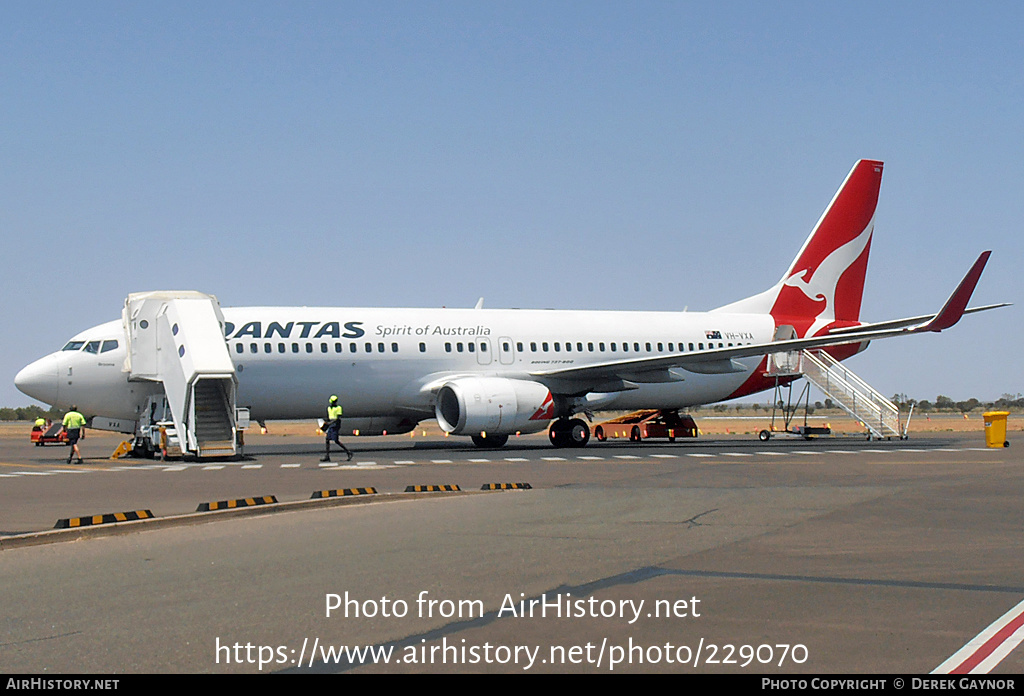 Aircraft Photo of VH-VXA | Boeing 737-838 | Qantas | AirHistory.net #229070