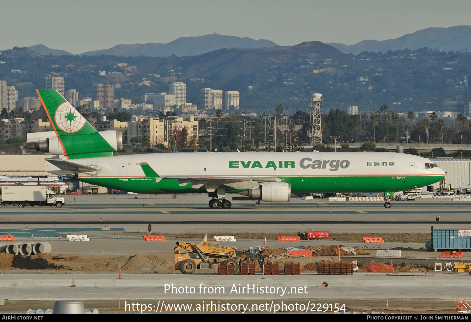 Aircraft Photo of B-16107 | McDonnell Douglas MD-11/F | EVA Air Cargo | AirHistory.net #229154