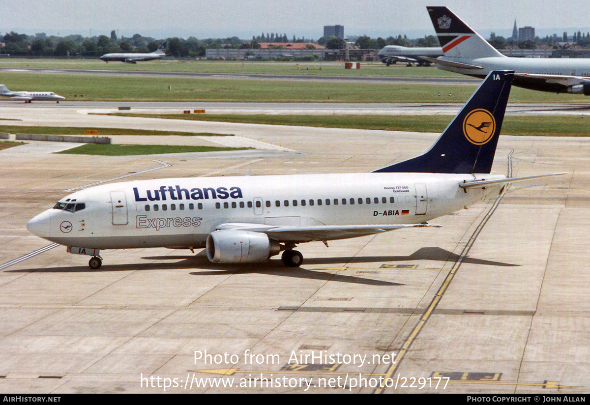 Aircraft Photo of D-ABIA | Boeing 737-530 | Lufthansa Express | AirHistory.net #229177