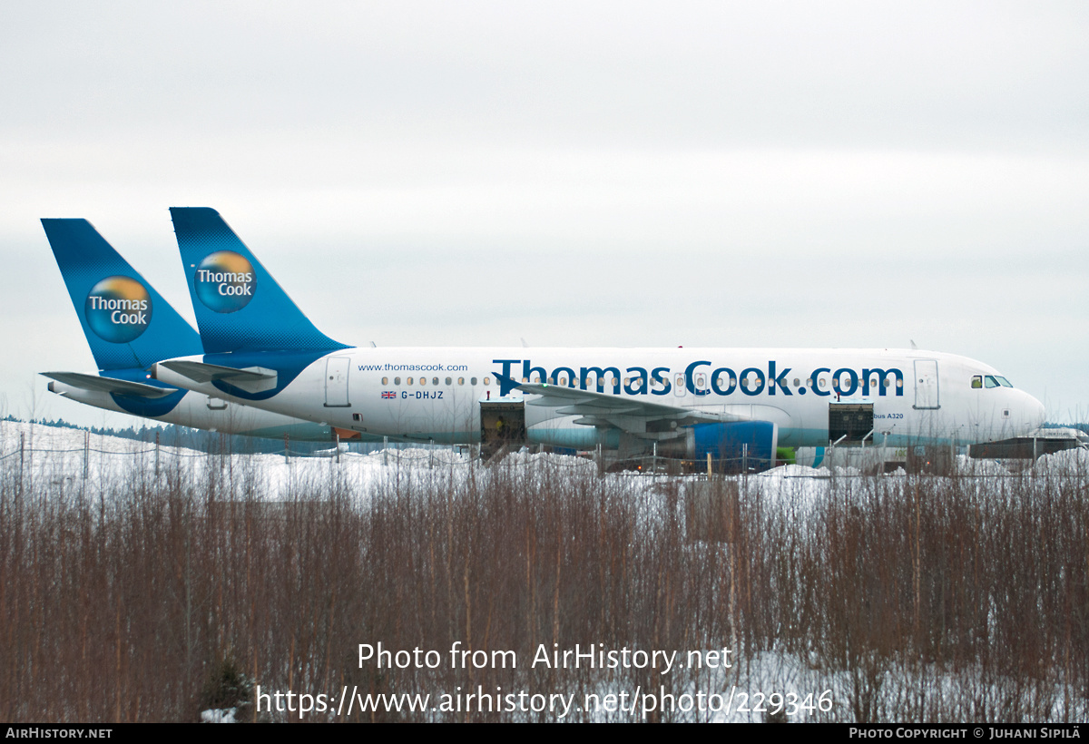 Aircraft Photo of G-DHJZ | Airbus A320-214 | Thomas Cook Airlines | AirHistory.net #229346