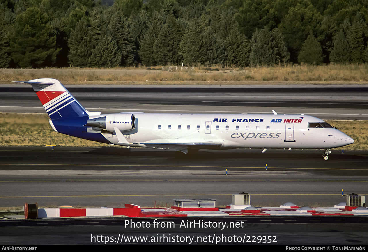 Aircraft Photo of F-GRJB | Canadair CRJ-100ER (CL-600-2B19) | Air France Express | AirHistory.net #229352