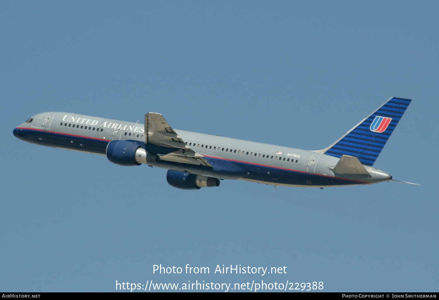 Aircraft Photo of N579UA | Boeing 757-222 | United Airlines | AirHistory.net #229388