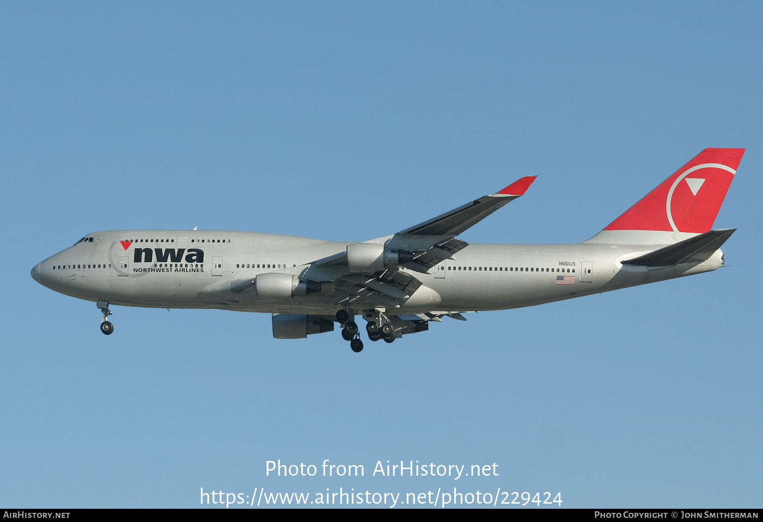 Aircraft Photo of N661US | Boeing 747-451 | Northwest Airlines | AirHistory.net #229424