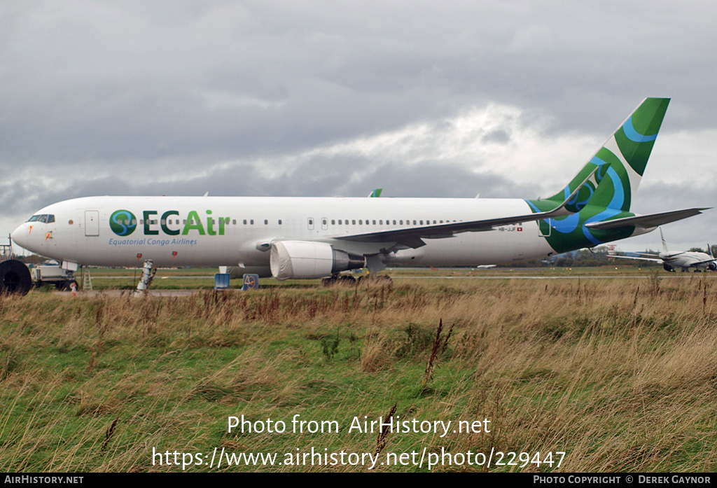 Aircraft Photo of HB-JJF | Boeing 767-316/ER | ECAir - Equatorial Congo Airlines | AirHistory.net #229447