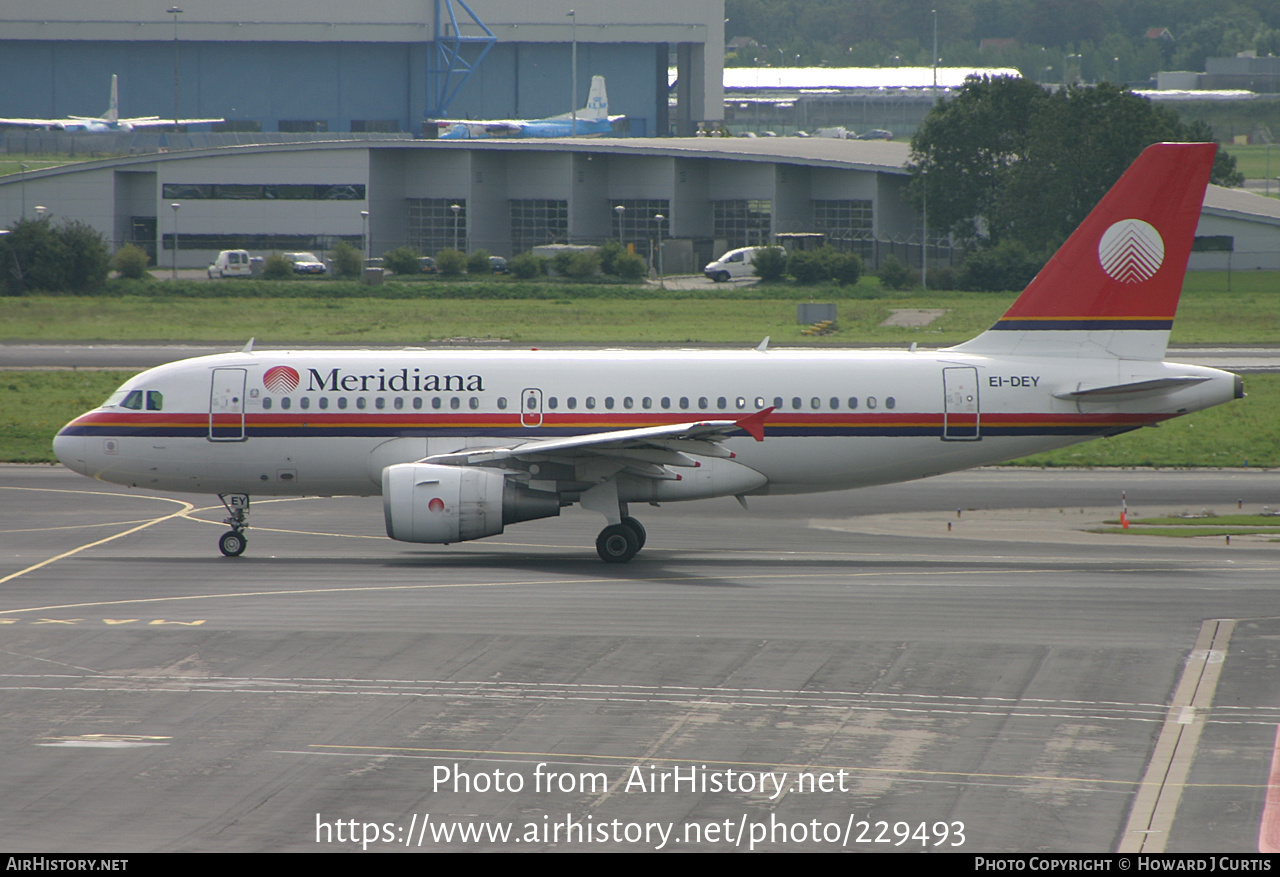 Aircraft Photo of EI-DEY | Airbus A319-112 | Meridiana | AirHistory.net #229493