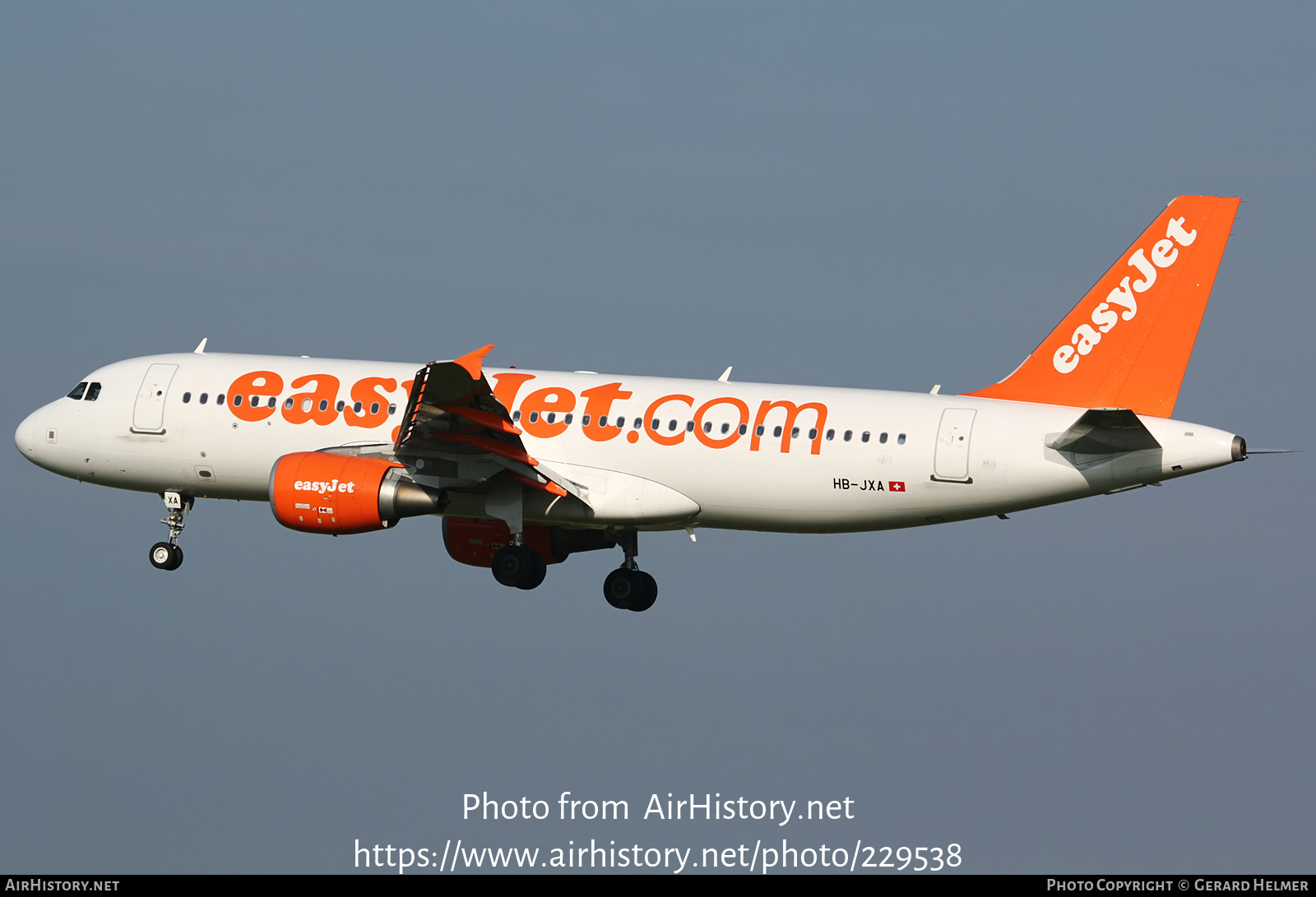 Aircraft Photo of HB-JXA | Airbus A320-214 | EasyJet | AirHistory.net #229538