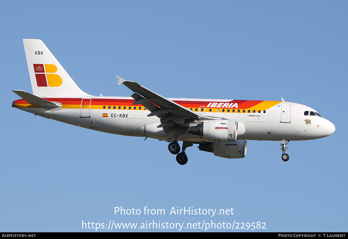 Aircraft Photo of EC-KBX | Airbus A319-111 | Iberia | AirHistory.net #229582