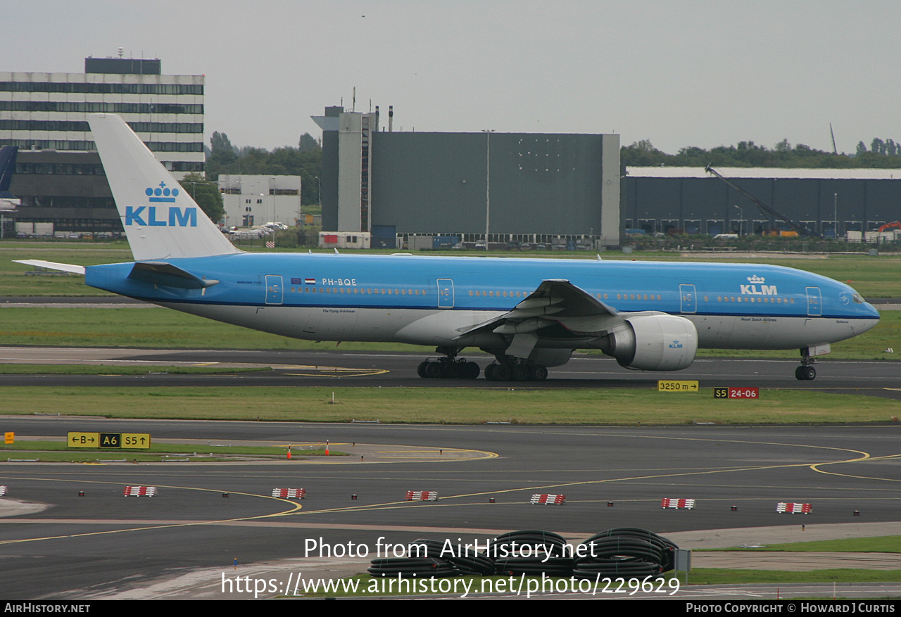 Aircraft Photo of PH-BQE | Boeing 777-206/ER | KLM - Royal Dutch Airlines | AirHistory.net #229629