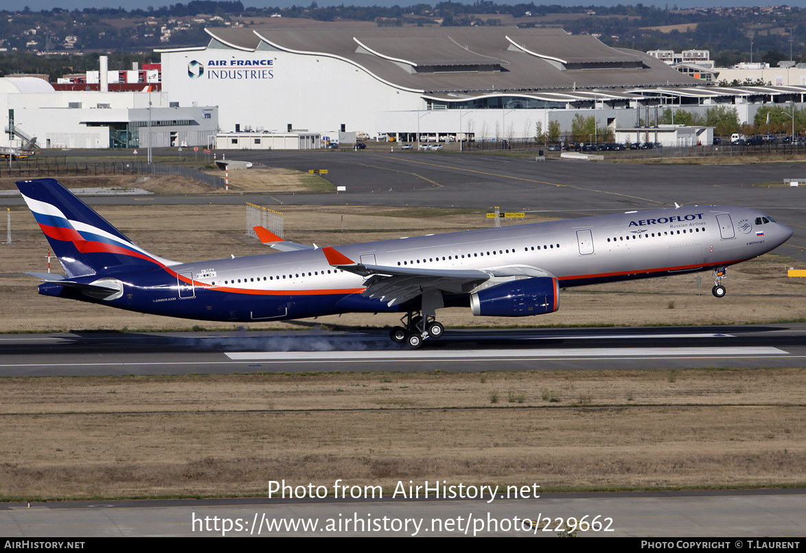 Aircraft Photo of F-WWCV | Airbus A330-343 | Aeroflot - Russian Airlines | AirHistory.net #229662