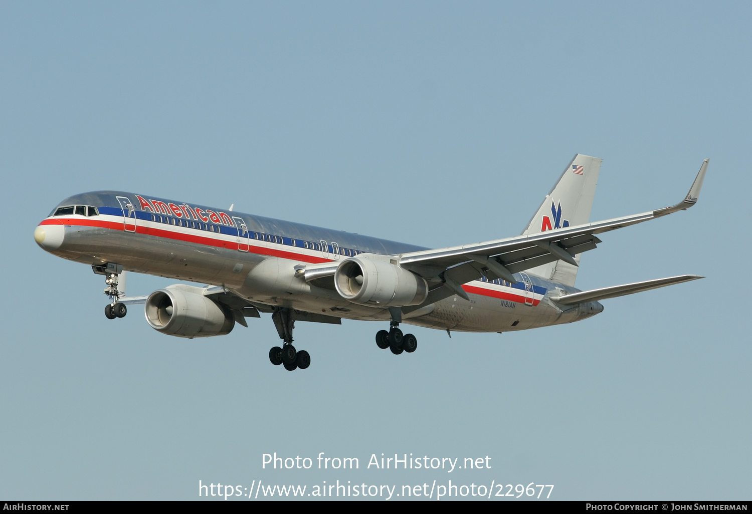 Aircraft Photo of N181AN | Boeing 757-223 | American Airlines | AirHistory.net #229677