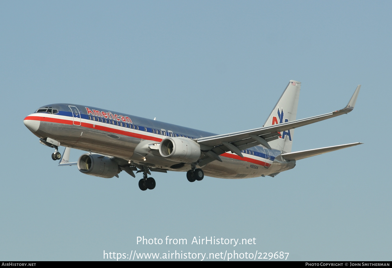 Aircraft Photo of N919AN | Boeing 737-823 | American Airlines | AirHistory.net #229687