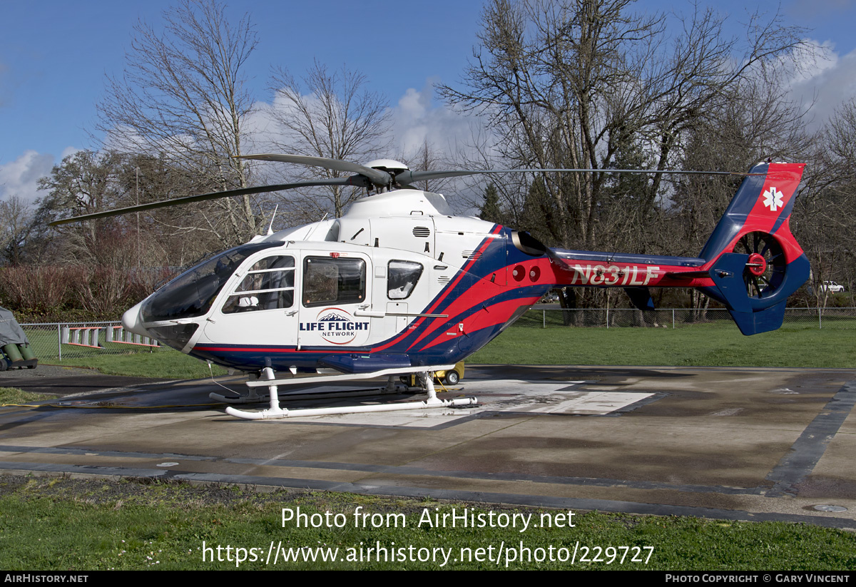 Aircraft Photo of N831LF | Eurocopter EC-635P-1 | Life Flight Network | AirHistory.net #229727