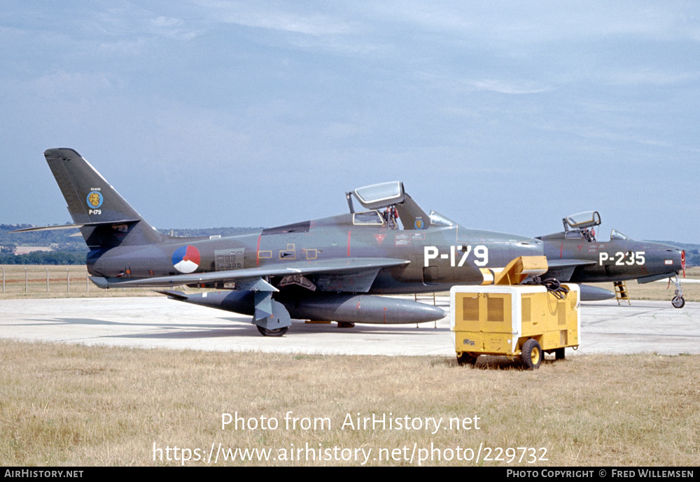 Aircraft Photo of P-179 / 53-6712 | Republic F-84F Thunderstreak | Netherlands - Air Force | AirHistory.net #229732