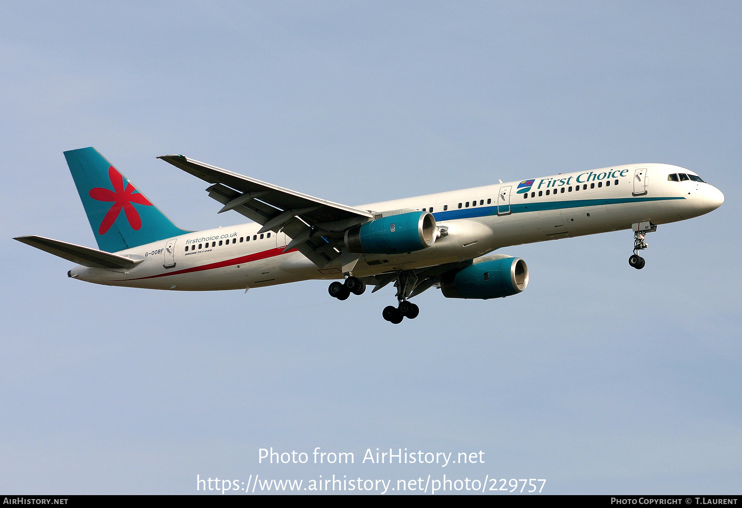 Aircraft Photo of G-OOBF | Boeing 757-28A | First Choice Airways | AirHistory.net #229757