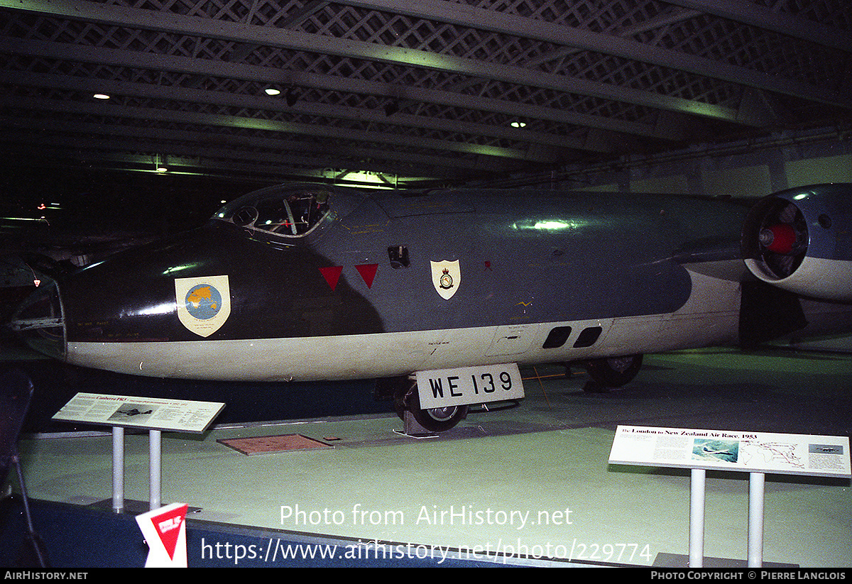 Aircraft Photo of WE139 | English Electric Canberra PR3 | UK - Air Force | AirHistory.net #229774