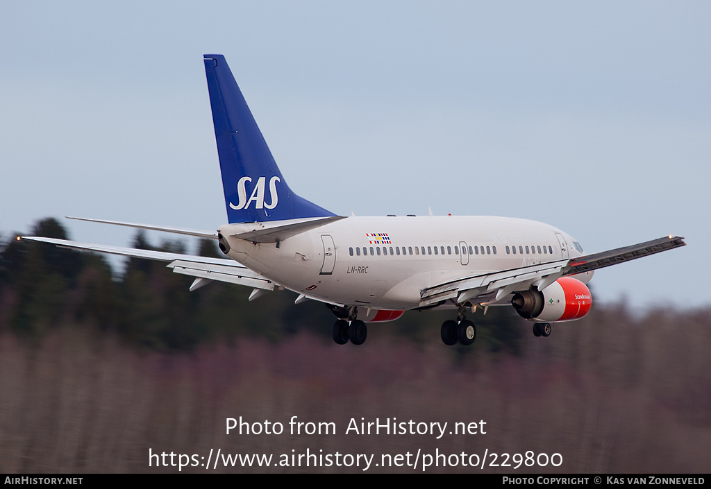 Aircraft Photo of LN-RRC | Boeing 737-683 | Scandinavian Airlines - SAS | AirHistory.net #229800