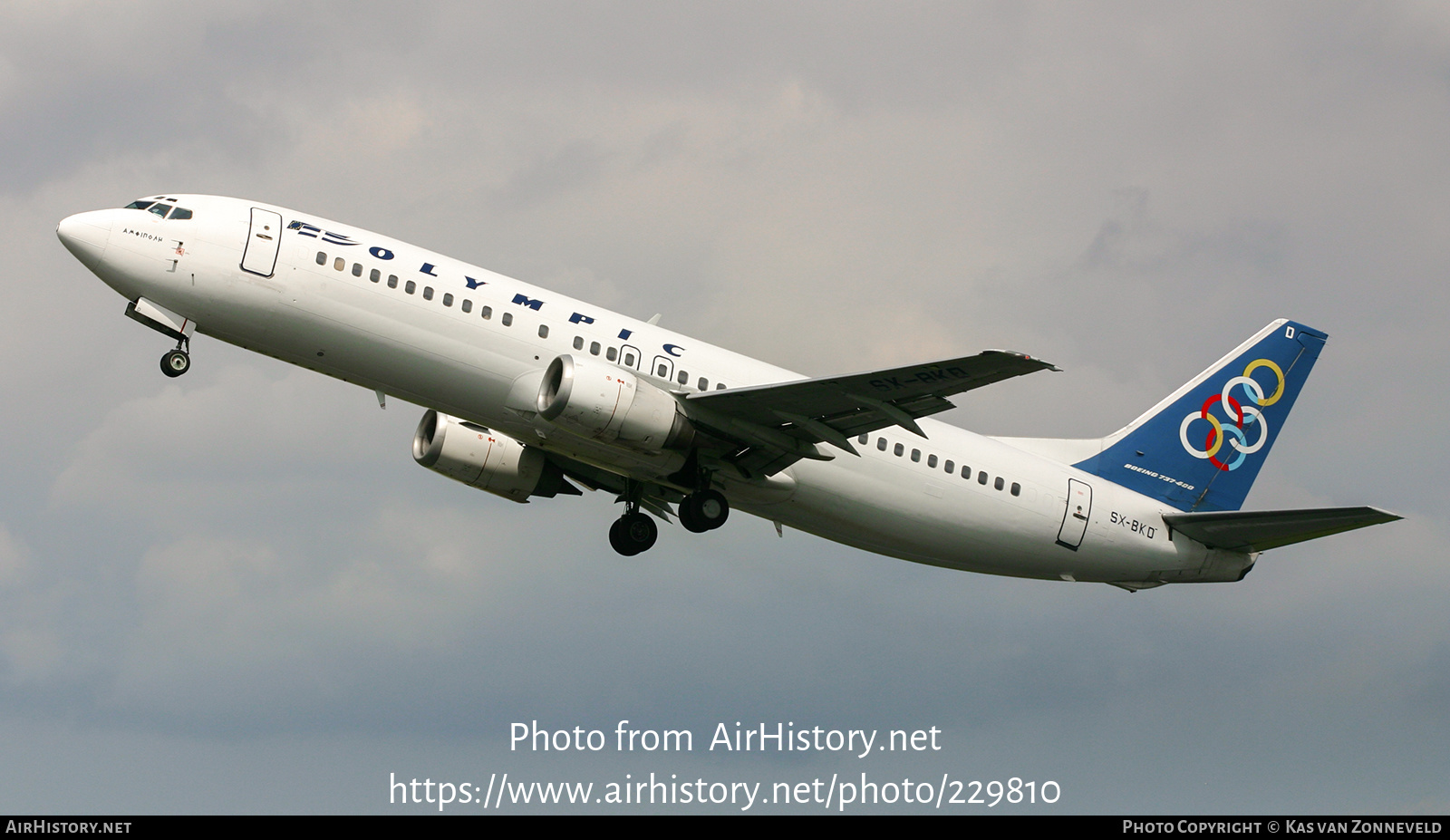 Aircraft Photo of SX-BKD | Boeing 737-484 | Olympic | AirHistory.net #229810