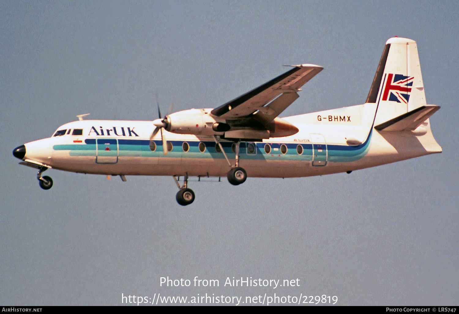 Aircraft Photo of G-BHMX | Fokker F27-200 Friendship | Air UK | AirHistory.net #229819