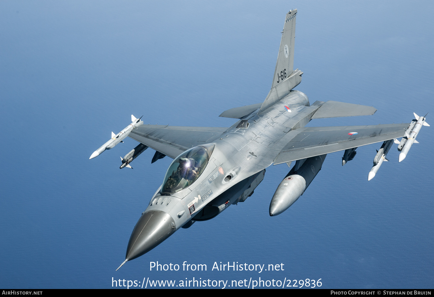 Aircraft Photo of J-616 | General Dynamics F-16A Fighting Falcon | Netherlands - Air Force | AirHistory.net #229836