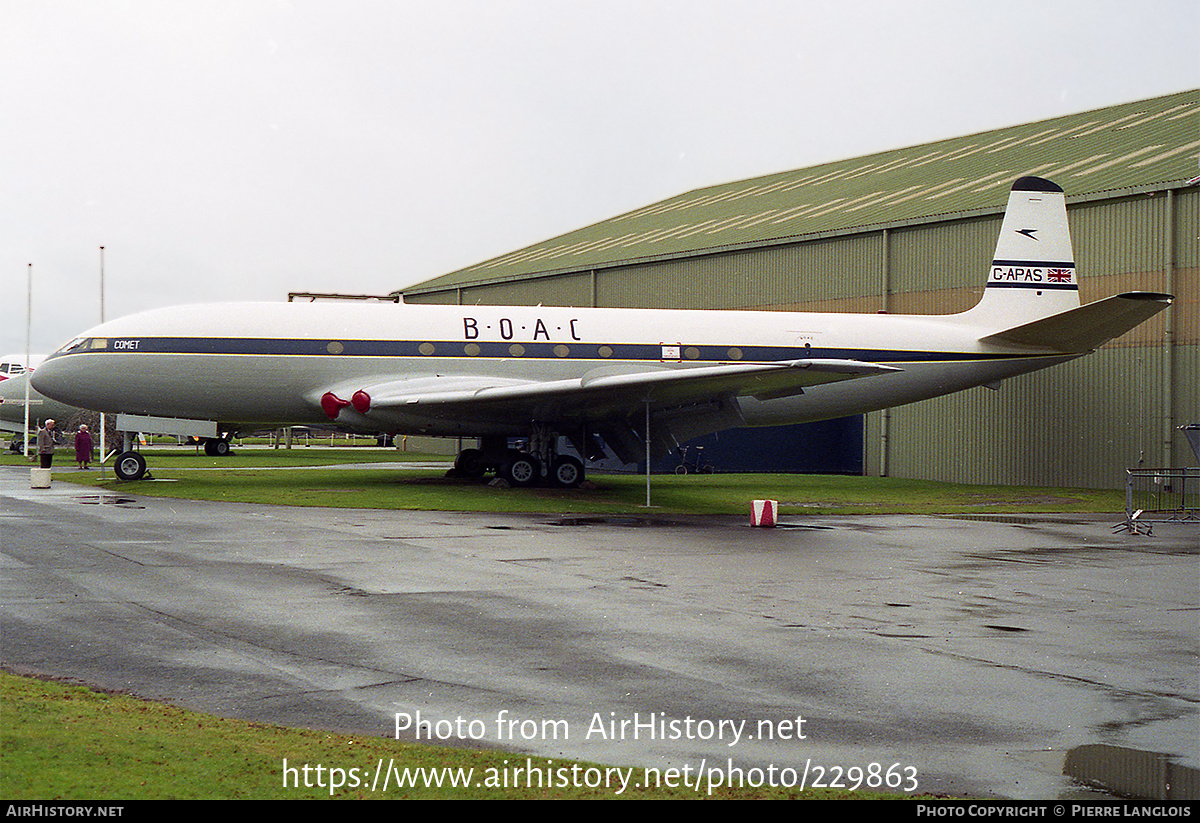 Aircraft Photo of G-APAS | De Havilland D.H. 106 Comet 1XB | BOAC - British Overseas Airways Corporation | AirHistory.net #229863