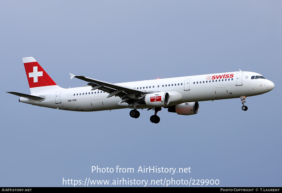 Aircraft Photo of HB-IOK | Airbus A321-111 | Swiss International Air Lines | AirHistory.net #229900