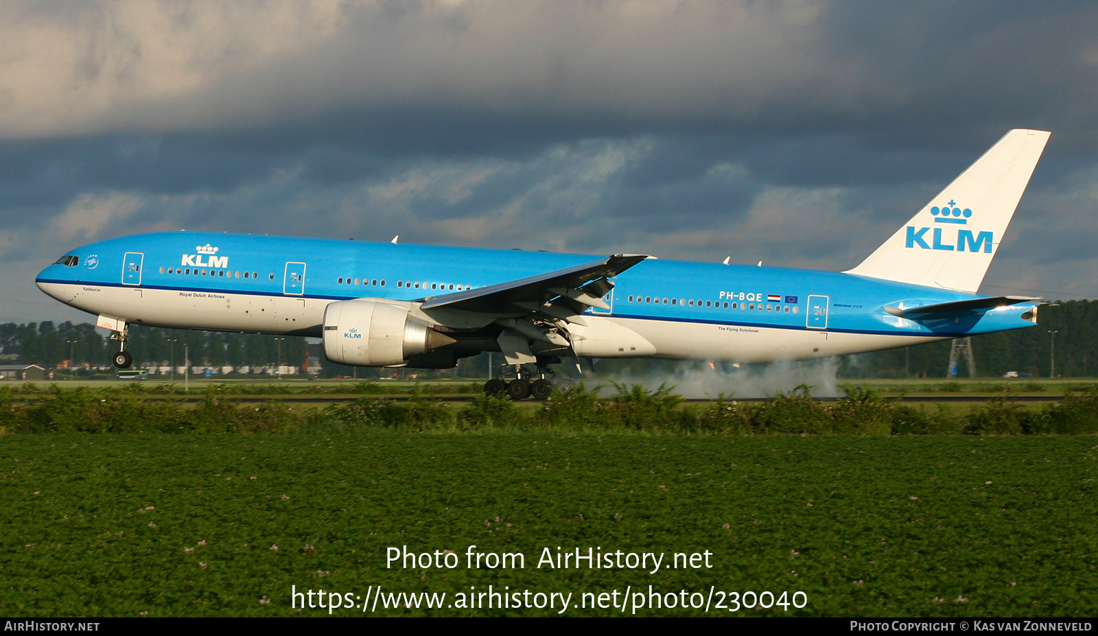 Aircraft Photo of PH-BQE | Boeing 777-206/ER | KLM - Royal Dutch Airlines | AirHistory.net #230040