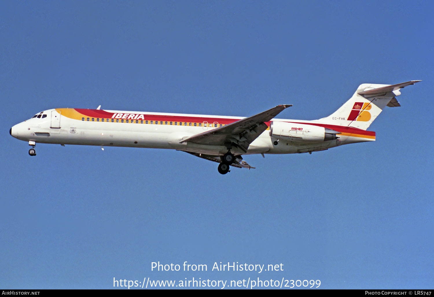 Aircraft Photo of EC-FHK | McDonnell Douglas MD-87 (DC-9-87) | Iberia | AirHistory.net #230099