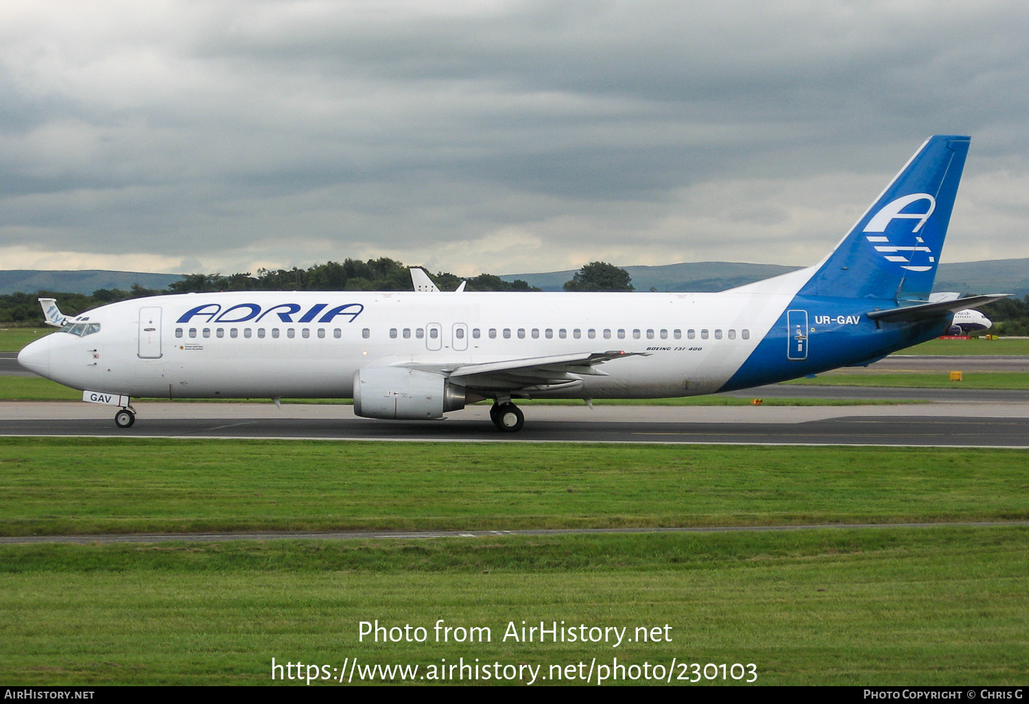 Aircraft Photo of UR-GAV | Boeing 737-4C9 | Adria Airways | AirHistory.net #230103