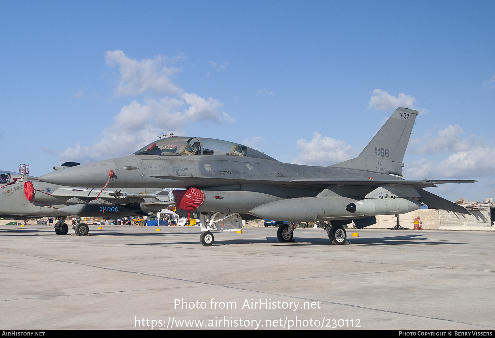 Aircraft Photo of MM7266 | General Dynamics F-16B-2 Fighting Falcon | Italy - Air Force | AirHistory.net #230112