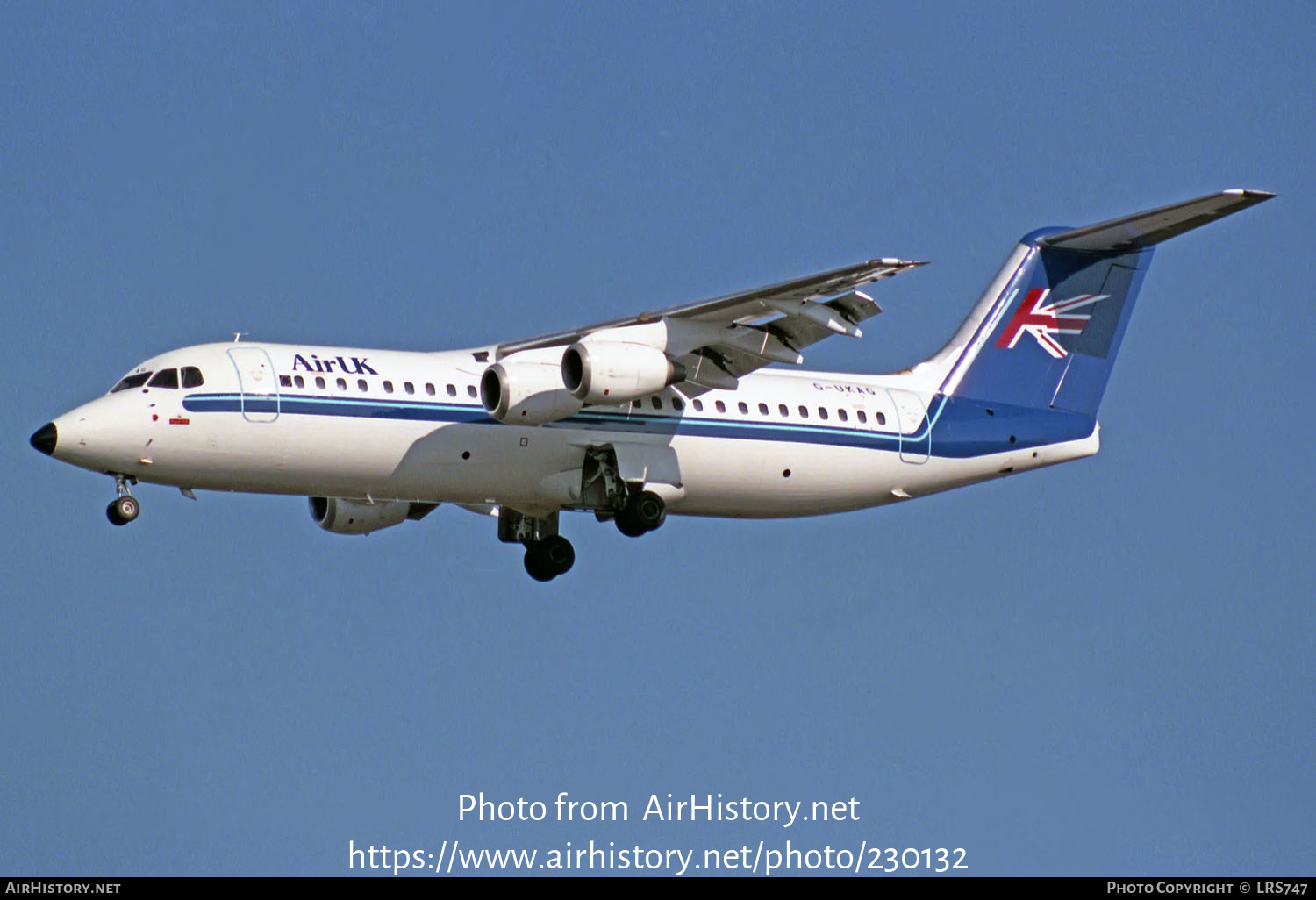 Aircraft Photo of G-UKAG | British Aerospace BAe-146-300 | Air UK | AirHistory.net #230132