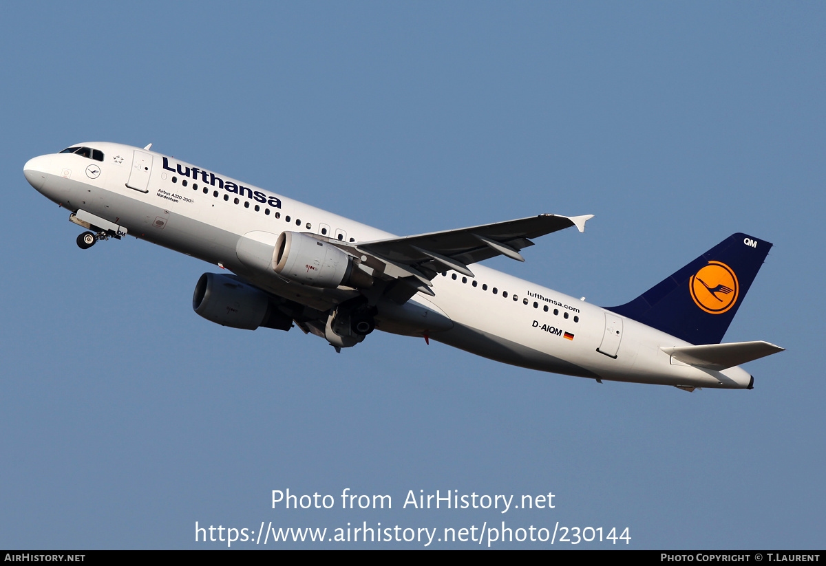 Aircraft Photo of D-AIQM | Airbus A320-211 | Lufthansa | AirHistory.net #230144