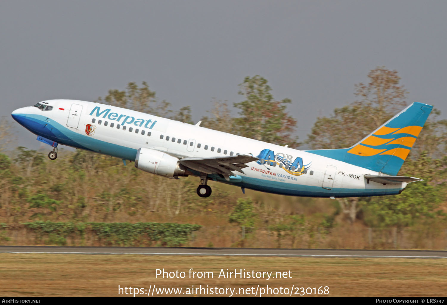 Aircraft Photo of PK-MDK | Boeing 737-3B7 | Merpati Nusantara Airlines | AirHistory.net #230168