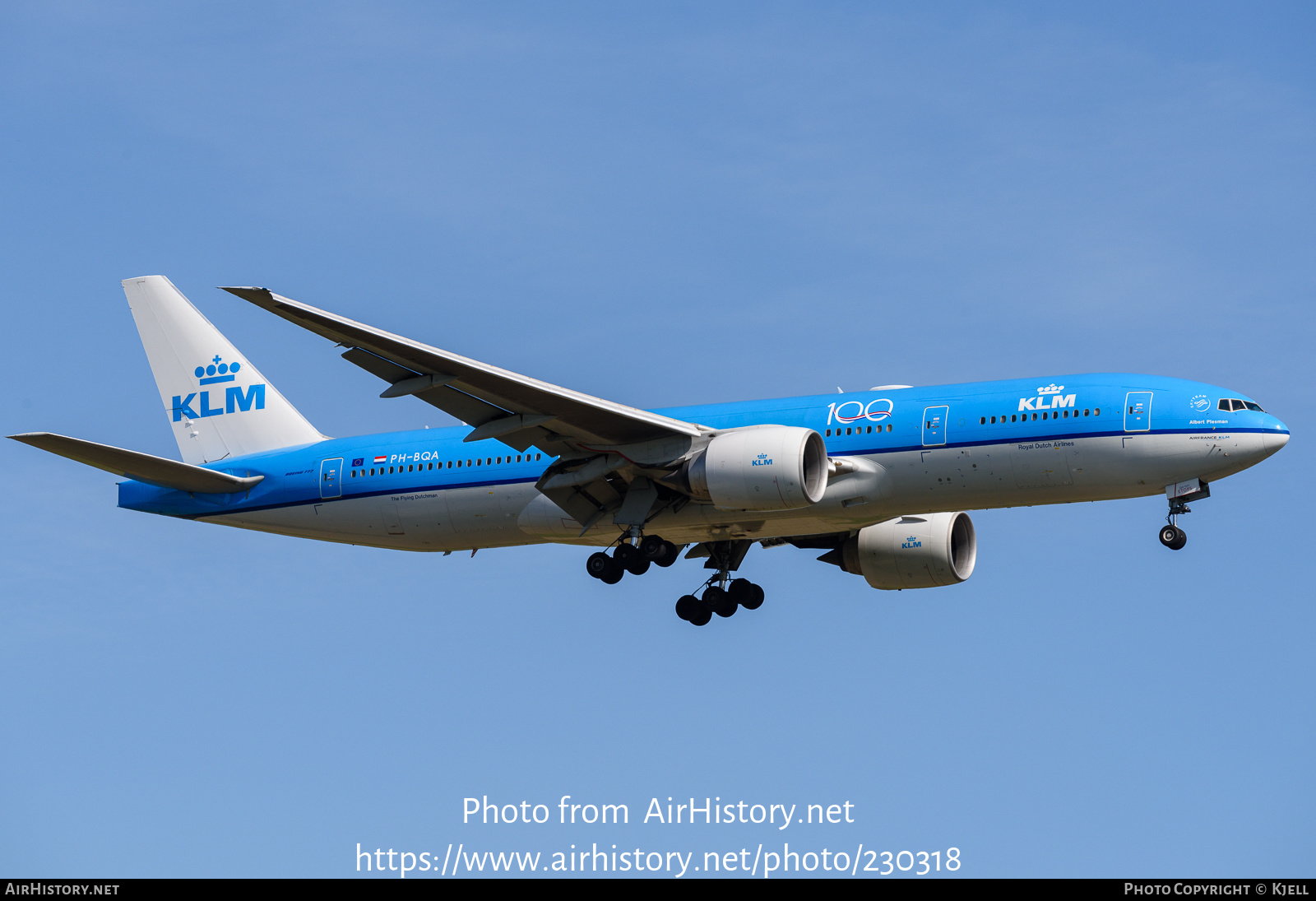 Aircraft Photo of PH-BQA | Boeing 777-206/ER | KLM - Royal Dutch Airlines | AirHistory.net #230318