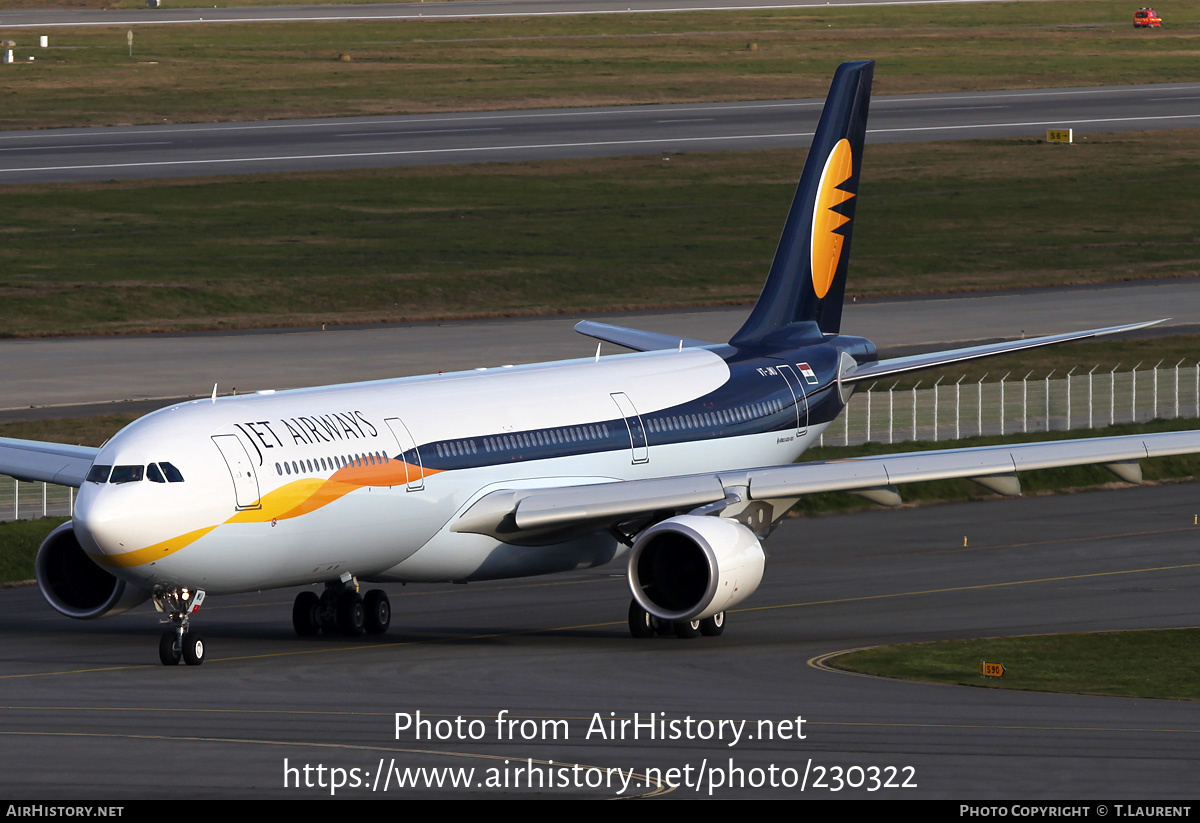 Aircraft Photo of VT-JWU | Airbus A330-302 | Jet Airways | AirHistory.net #230322