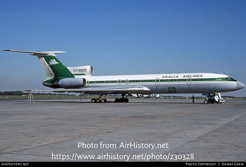 Aircraft Photo of EY-85691 | Tupolev Tu-154M | Daallo Airlines | AirHistory.net #230328