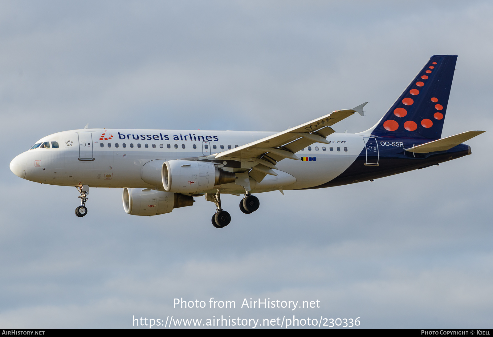 Aircraft Photo of OO-SSR | Airbus A319-112 | Brussels Airlines | AirHistory.net #230336