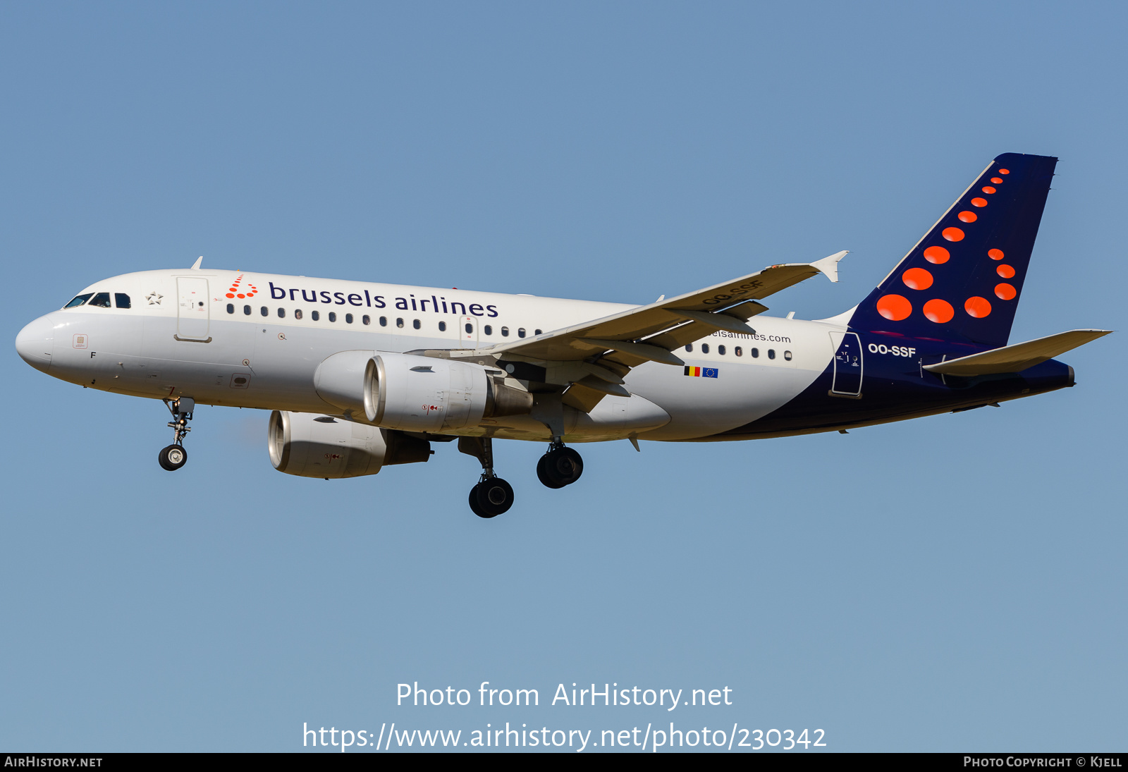 Aircraft Photo of OO-SSF | Airbus A319-111 | Brussels Airlines | AirHistory.net #230342