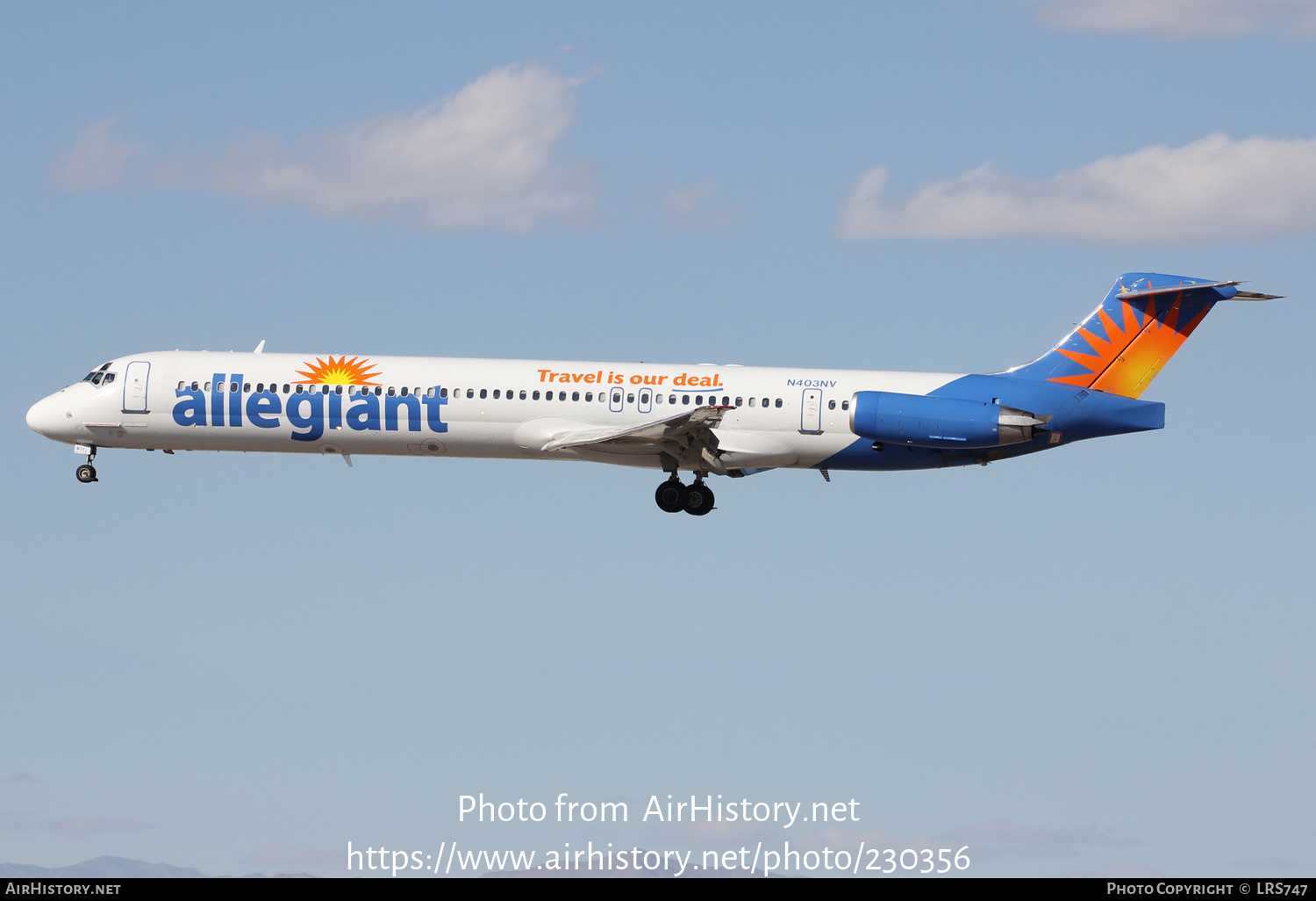 Aircraft Photo of N403NV | McDonnell Douglas MD-88 | Allegiant Air | AirHistory.net #230356