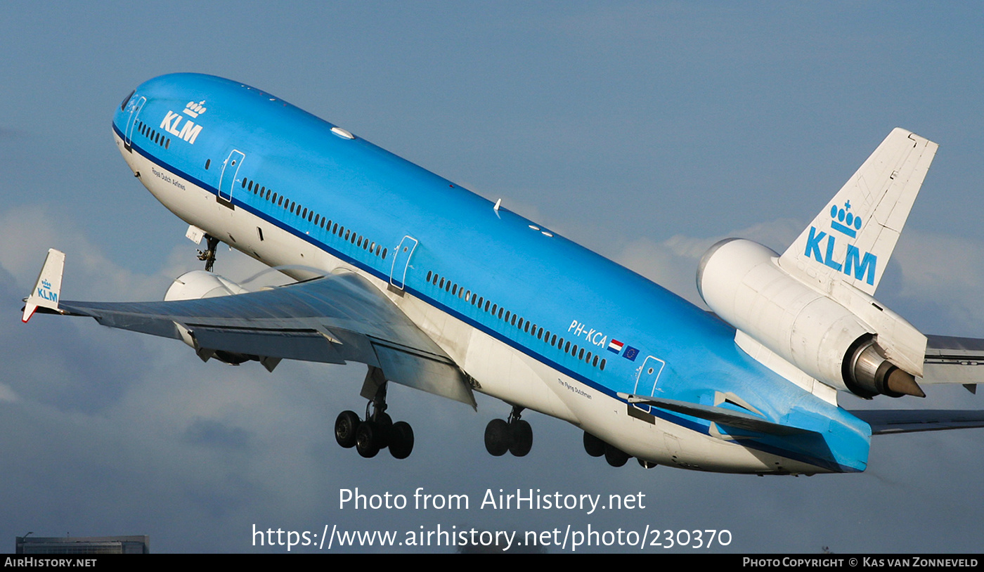 Aircraft Photo of PH-KCA | McDonnell Douglas MD-11 | KLM - Royal Dutch Airlines | AirHistory.net #230370