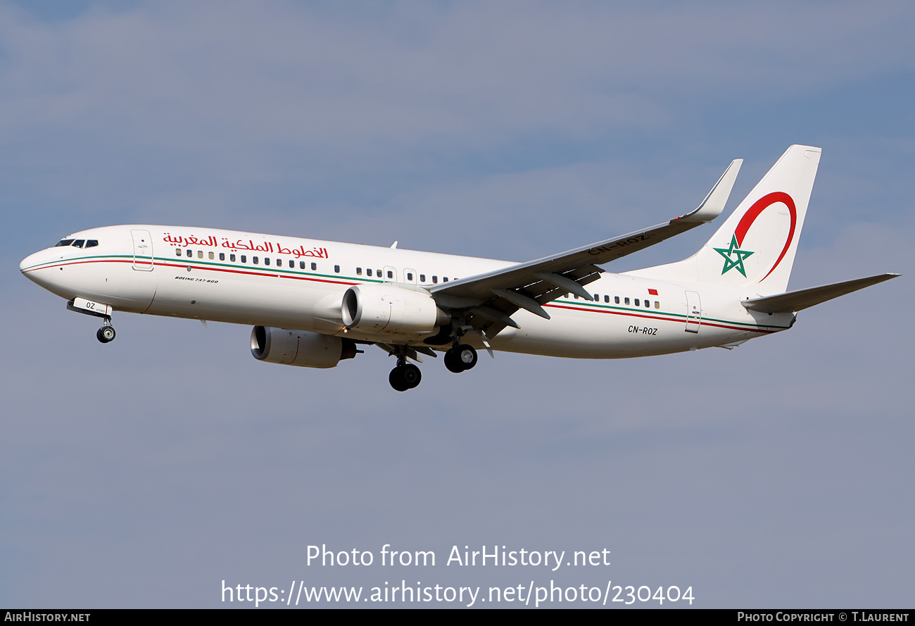 Aircraft Photo of CN-ROZ | Boeing 737-8B6 | Royal Air Maroc - RAM | AirHistory.net #230404