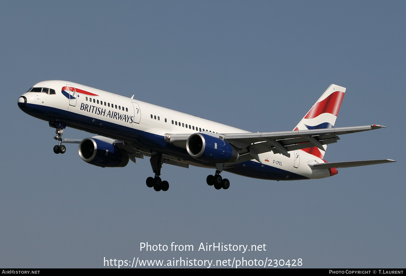 Aircraft Photo of G-CPEL | Boeing 757-236 | British Airways | AirHistory.net #230428