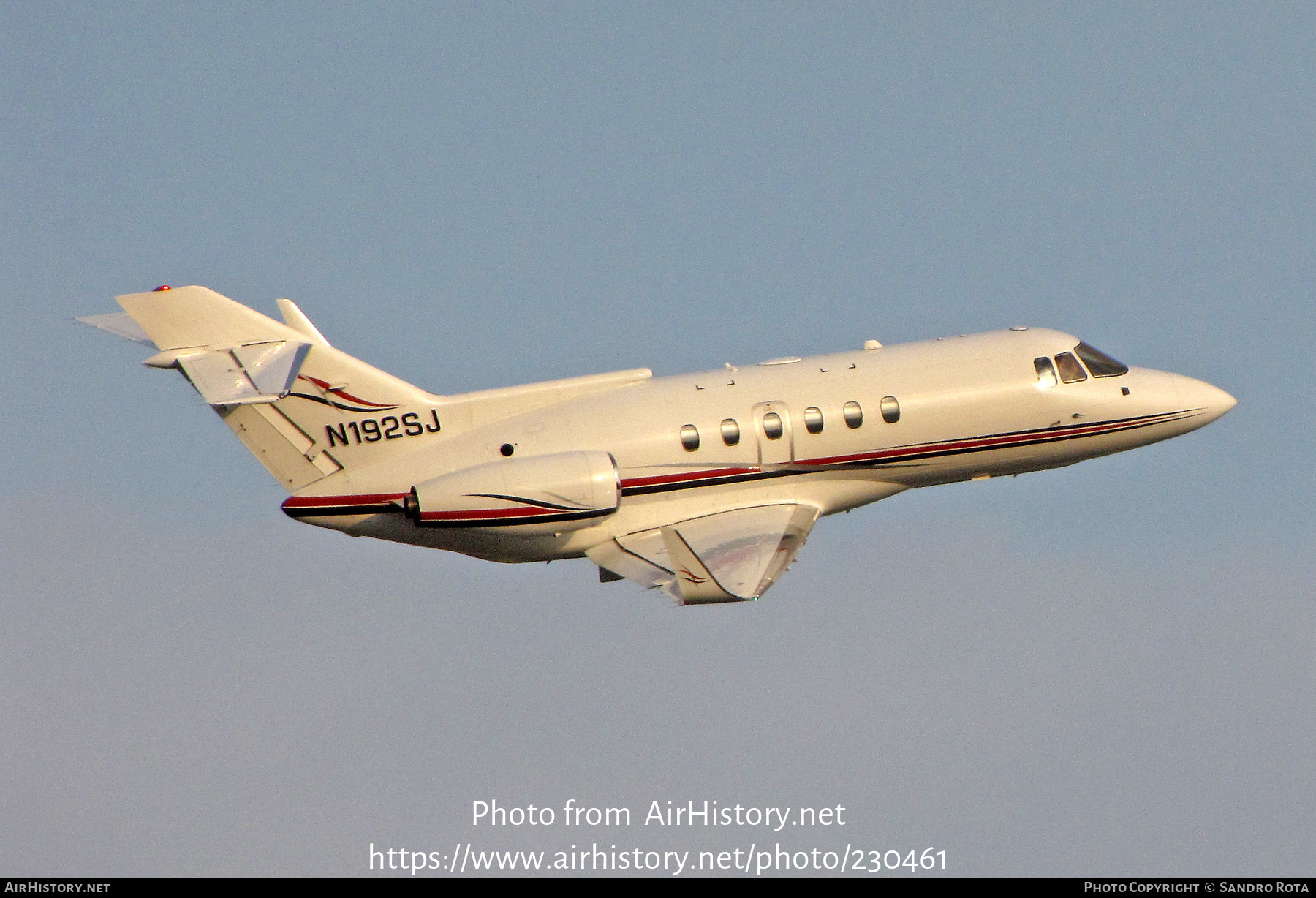 Aircraft Photo of N192SJ | Raytheon Hawker 800B | AirHistory.net #230461