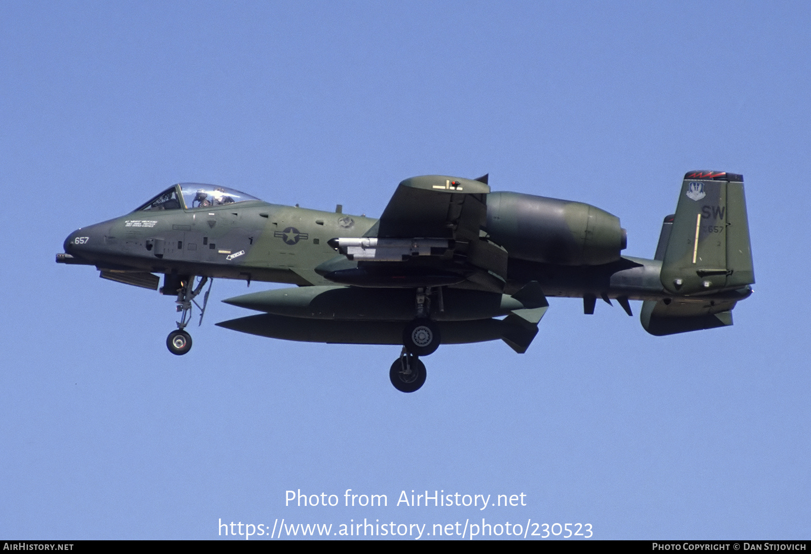 Aircraft Photo of 82-0657 / AF82657 | Fairchild A-10A Thunderbolt II | USA - Air Force | AirHistory.net #230523