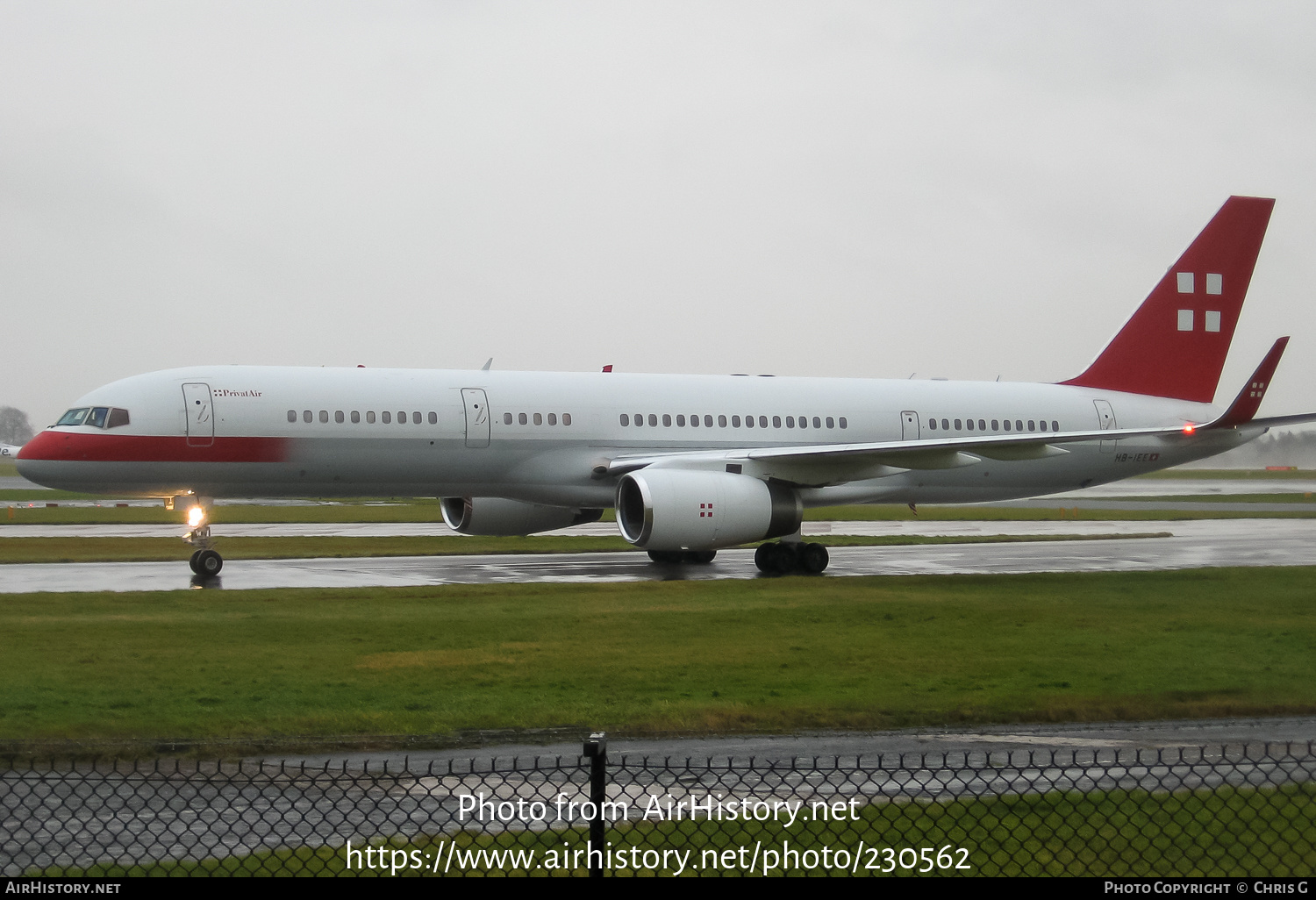 Aircraft Photo of HB-IEE | Boeing 757-23A | PrivatAir | AirHistory.net #230562